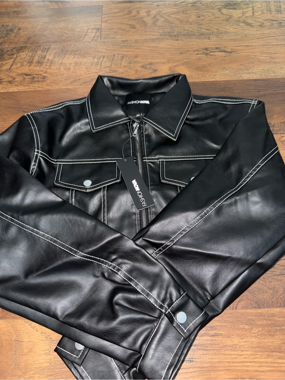 Fashion Nova Elora Cropped Jacket - Picture 3 of 4